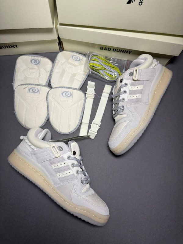 Adidas Forum Bad Bunny White First Copy Shoes with extra accessories from Martify