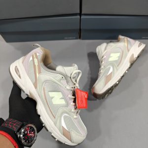 Premium quality New Balance 530 Cream Beige first copy shoes with cream mesh and suede upper, classic N logo, and beige accents, cash on delivery available from Martify