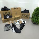 Premium quality Adidas Yeezy 350 V2 Black first copy shoes with complete box set and accessories, available with cash on delivery from Martify