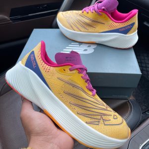New Balance Fuelcell RC Elite V2 First Copy Shoes yellow and pink colour