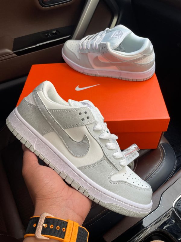 Nike SB Dunk Low White Grey First Copy Shoes front angle