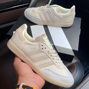 Samba Beige Cream First Copy Shoes premium beige low top sneakers with suede toe casual wear India COD available