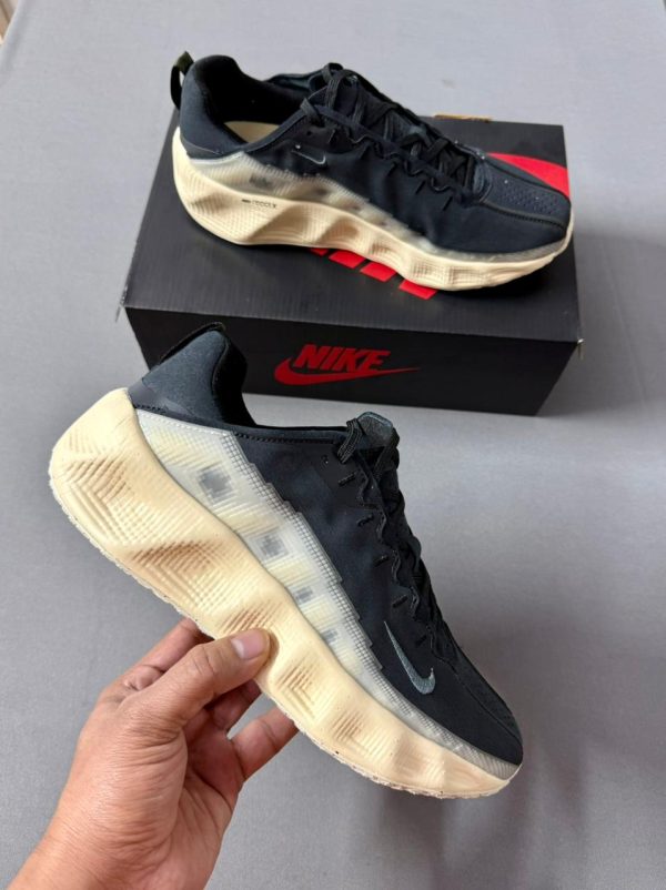 Nike Ava Rover Black Muslin First Copy Shoes black upper muslin sole side profile view premium copy sneakers India COD