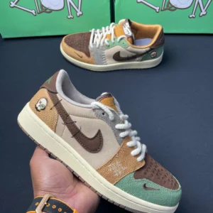 Nike Air Jordan 1 Low Zion Voodoo first copy shoes unique stitched design