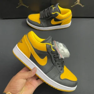 Nike Air Jordan 1 Low Yellow Ochre First Copy Shoes front view