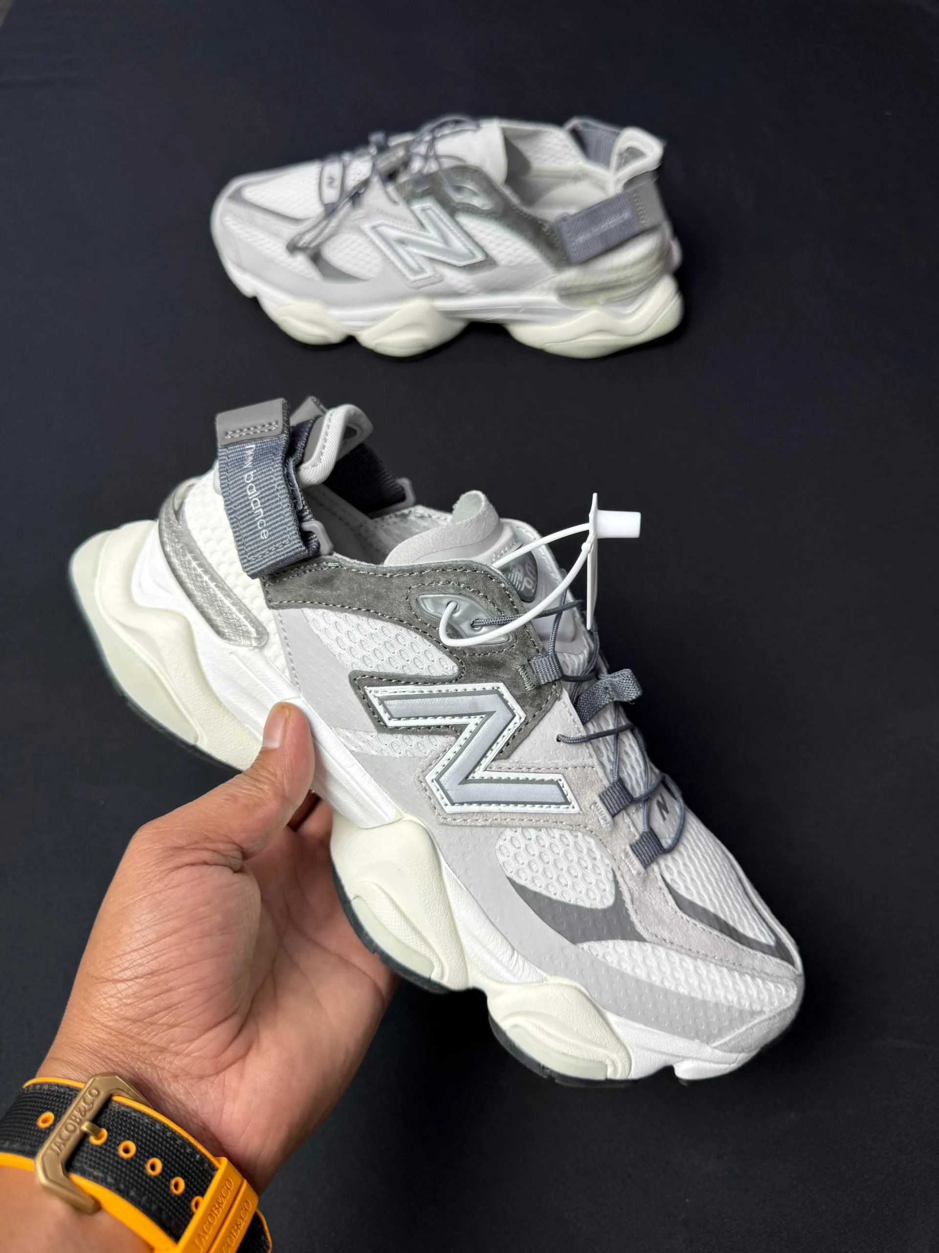 New Balance 9060 Mule grey chunky sole lifestyle shoes