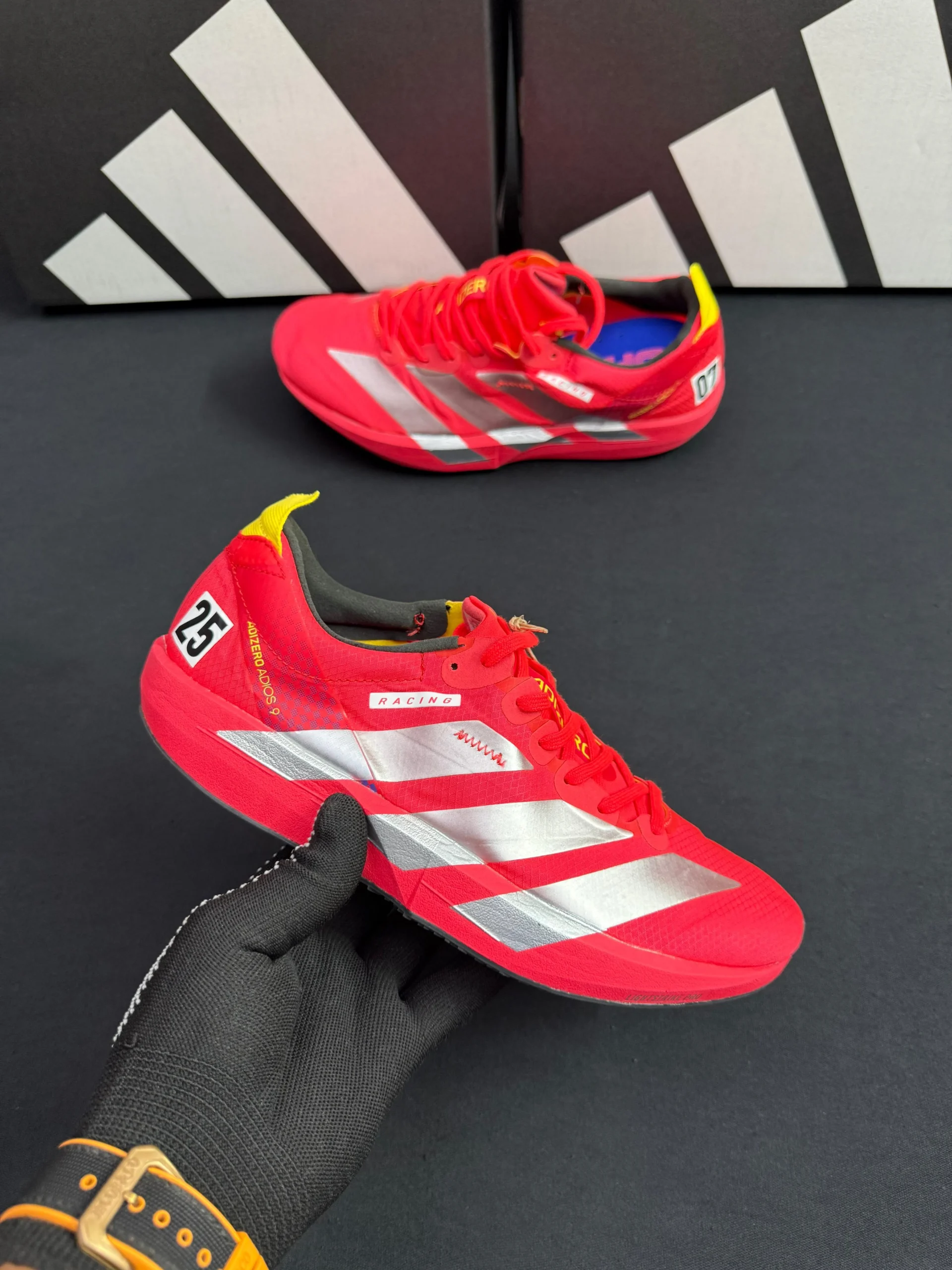 Adidas Adizero Adios 9 Red First Copy Shoes
