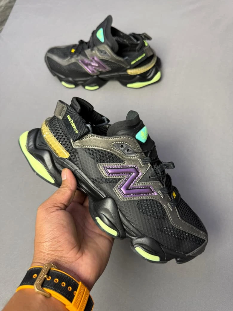 New Balance 9060 Summer Mule Black First Copy Shoes
