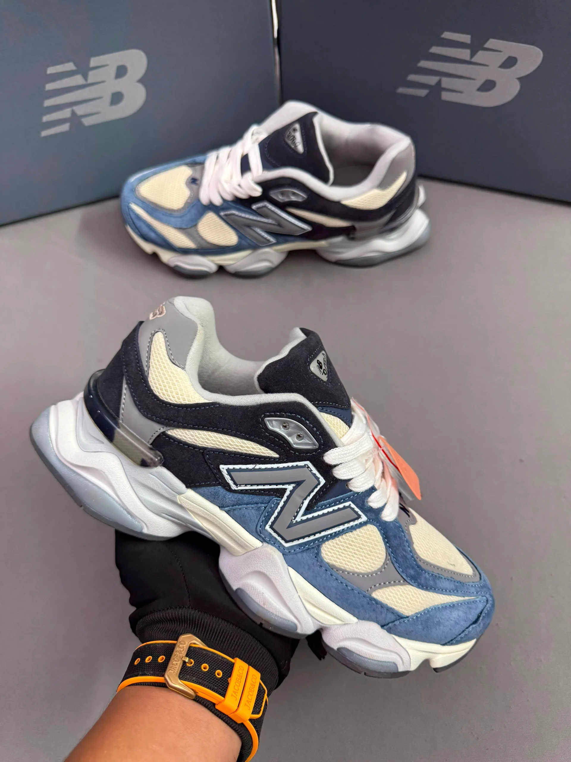 New Balance 9060 Natural Indigo First Copy Shoes