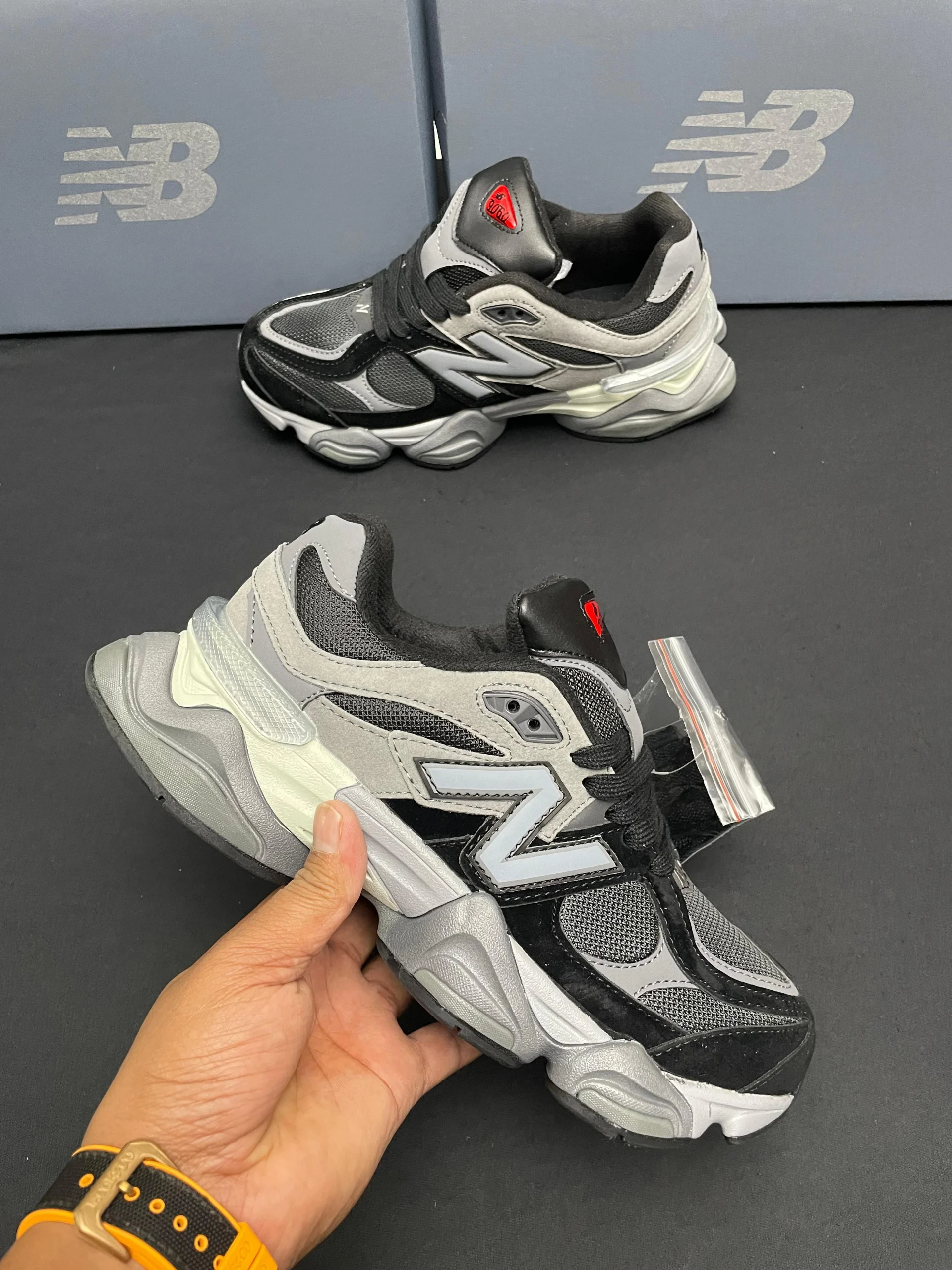 New Balance 9060 Black Grey First Copy Shoes